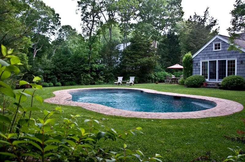 back yard pool image