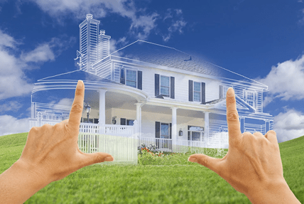 Imagination to design. Picture the house on the land